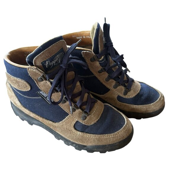 Vasque Gore Tex Hiking Boots Mens 7 Made In Italy Vintage Trail Suede - Picture 3 of 13